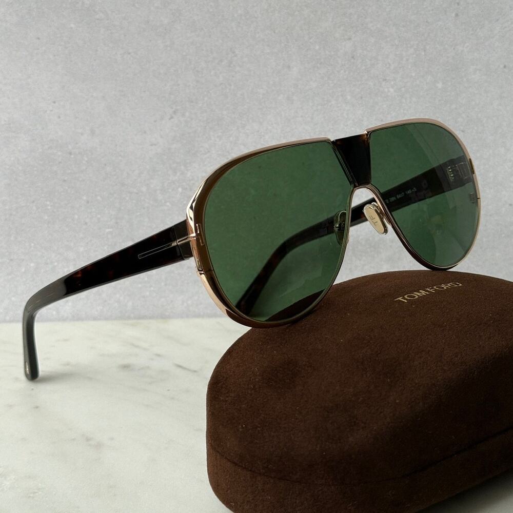 NEW Tom Ford FT1072 Vincenzo Gold Aviator Sunglasses $545